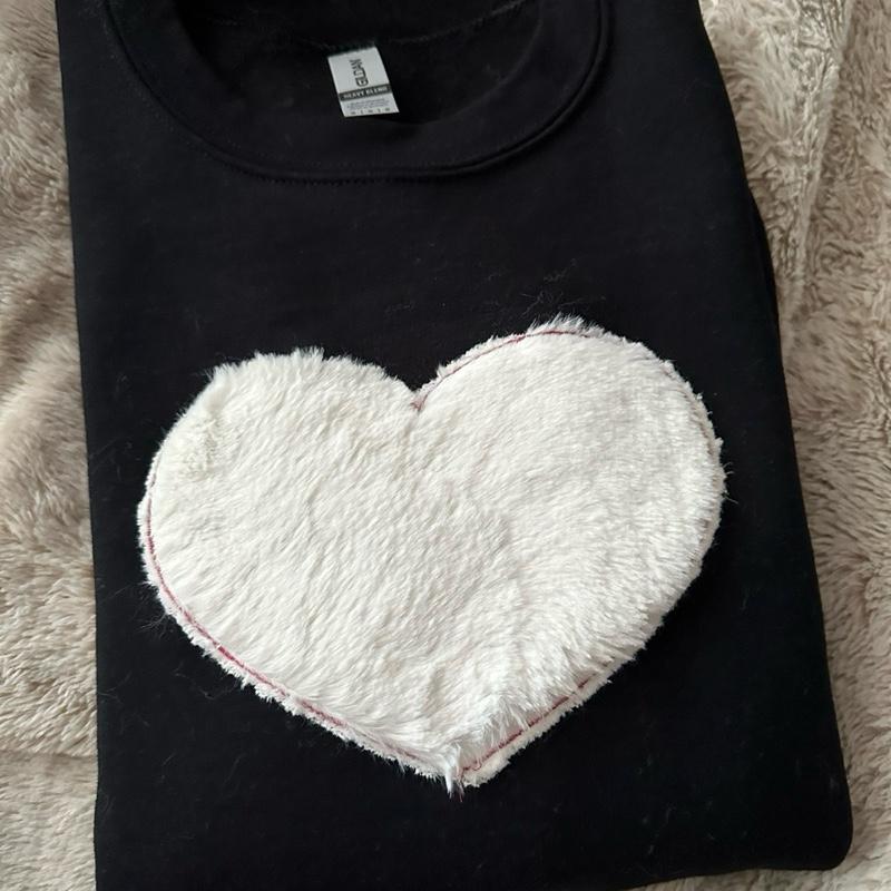 Unisex Crewneck Soft Heart For Husband, Wife, Boyfriend, Girlfriend, Friends Helps Self-Regulate, Overload of Sensory