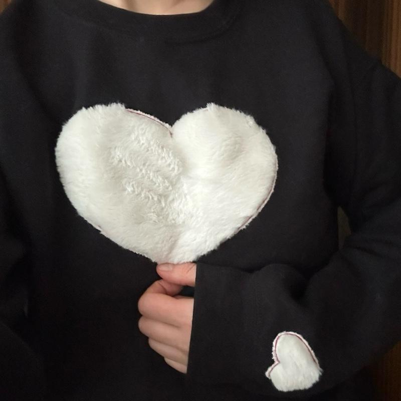Unisex Crewneck Soft Heart For Husband, Wife, Boyfriend, Girlfriend, Friends Helps Self-Regulate, Overload of Sensory