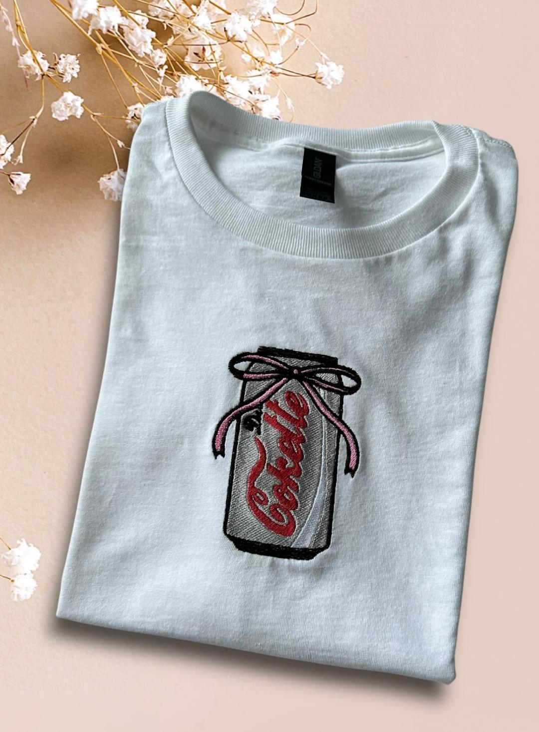 Custom Embroidered Can Summer T-shirt for Women - Fun Crazy Addition to Wardrobe - Women's Top - Womenswear, Tops