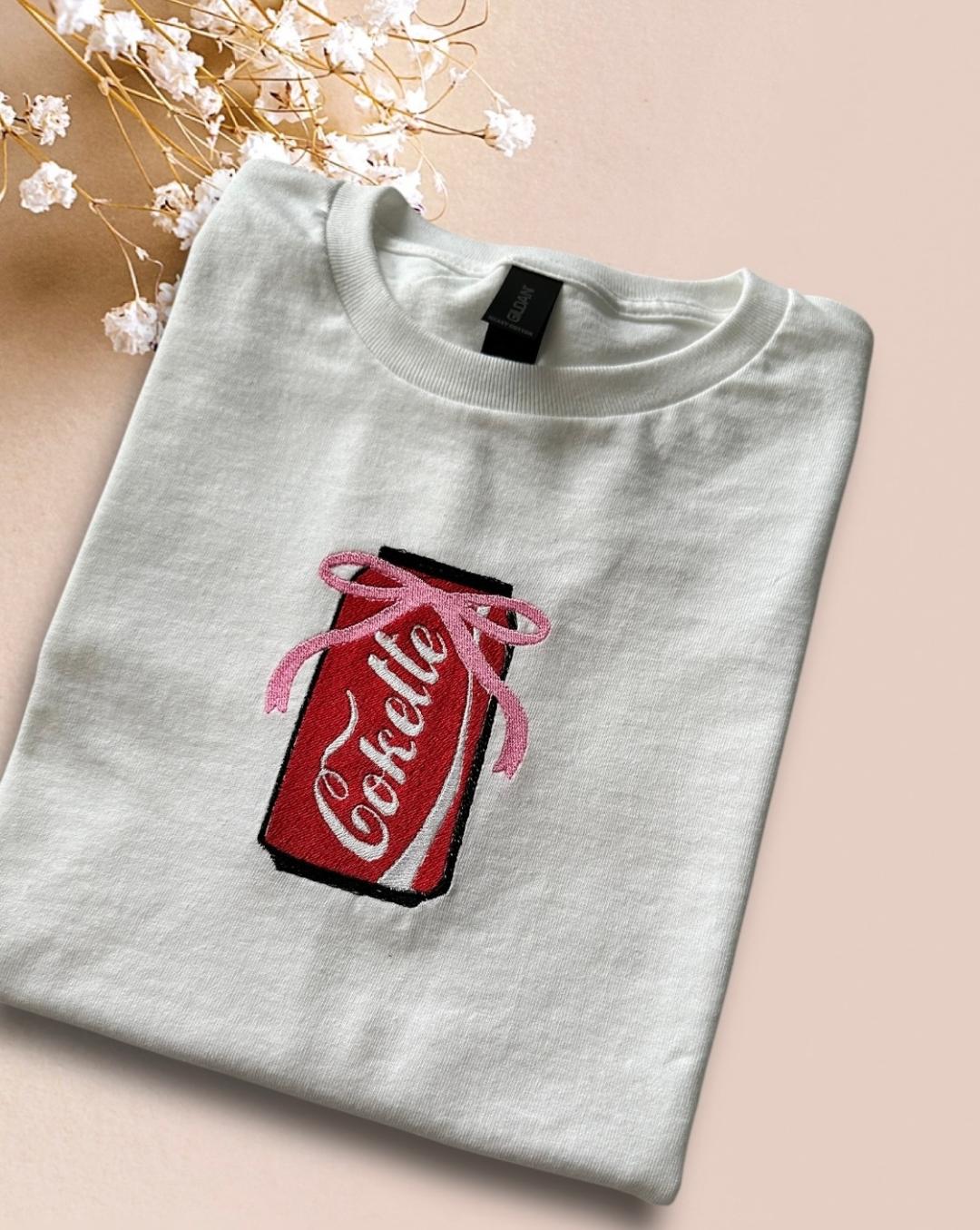 Custom Embroidered Can Summer T-shirt for Women - Fun Crazy Addition to Wardrobe - Women's Top - Womenswear, Tops