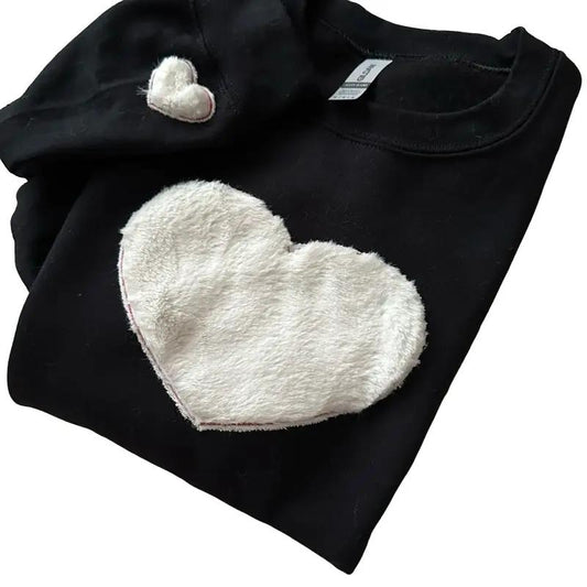 Unisex Crewneck Soft Heart For Husband, Wife, Boyfriend, Girlfriend, Friends Helps Self-Regulate, Overload of Sensory